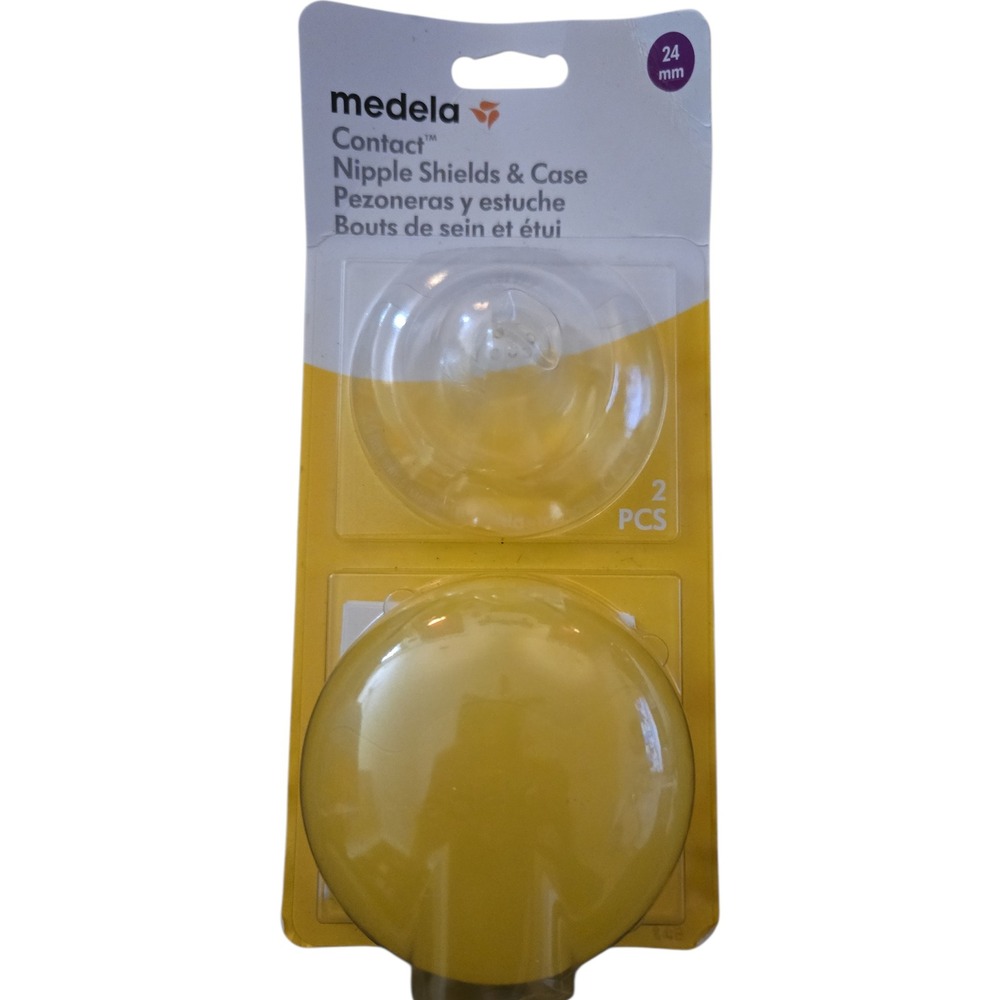 Medela Contact Nipple Shields/Case 24mm 2 Pack Breastfeeding‎ Nursing New Sealed